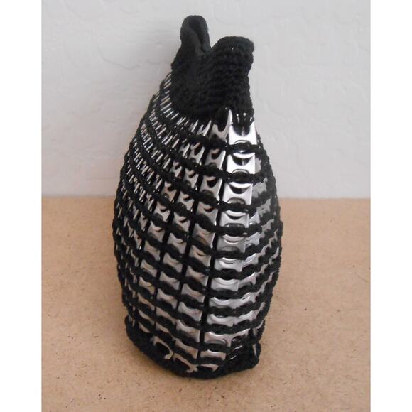 Upcycled Handmade Crochet / Soda Can Tab Purse - Picture 5 of 12